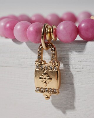 Locket Drop Off Stretch Bracelet