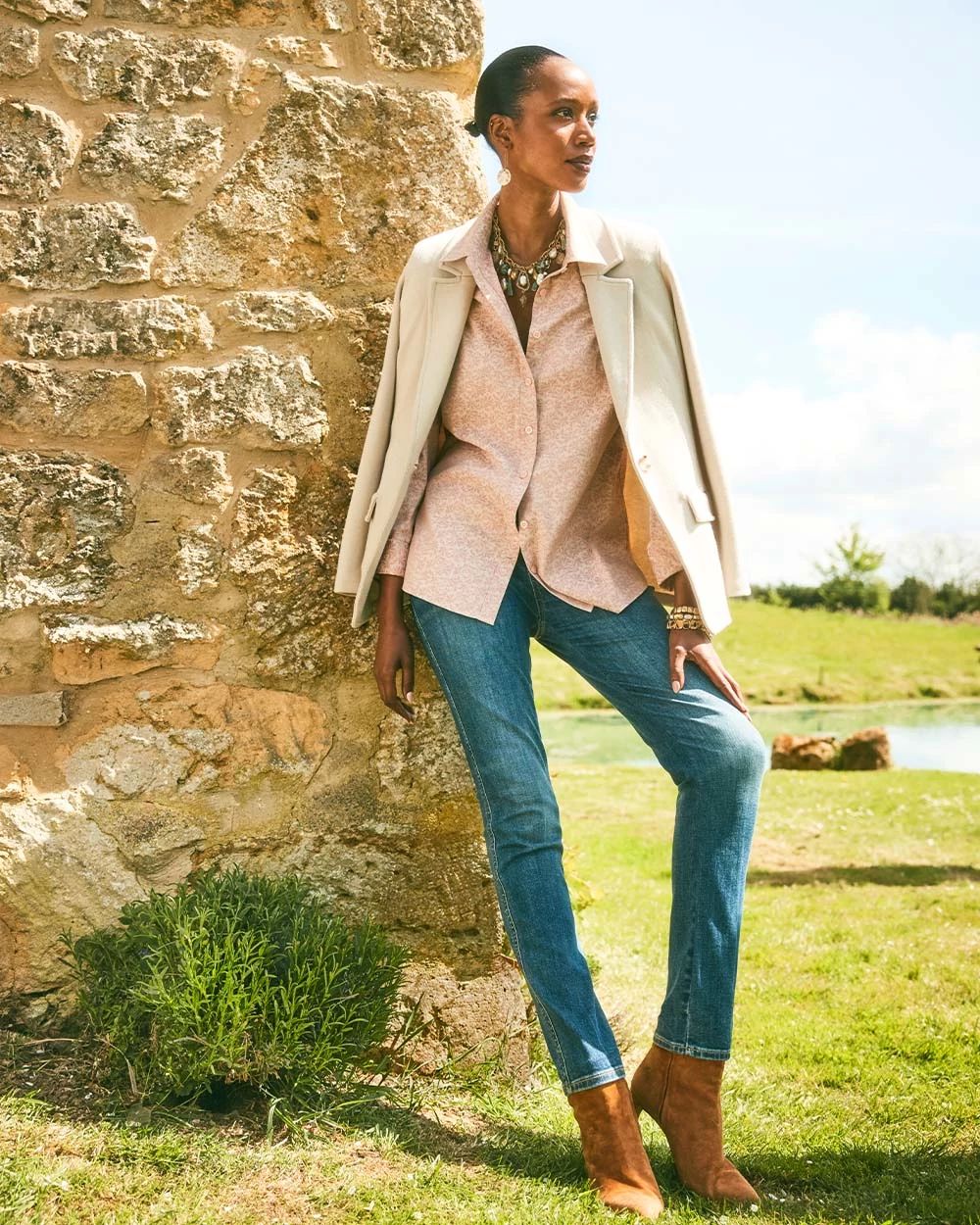 Pull-On Slim-Fit Ankle Jeggings