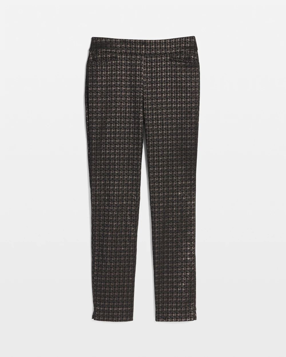 Brigitte Metallic Tiles Ankle Pants click to view larger image.