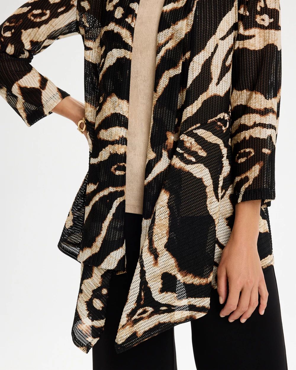 Travelers™ Safari Wheat Mesh Cardigan click to view larger image.