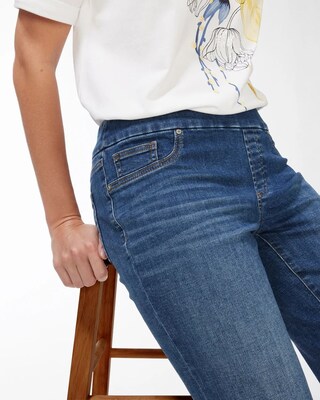 Pull-on Denim Shorts