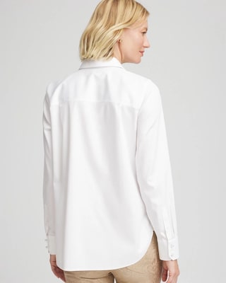 No Iron™ Pearl-Button Stretch Shirt click to view larger image.