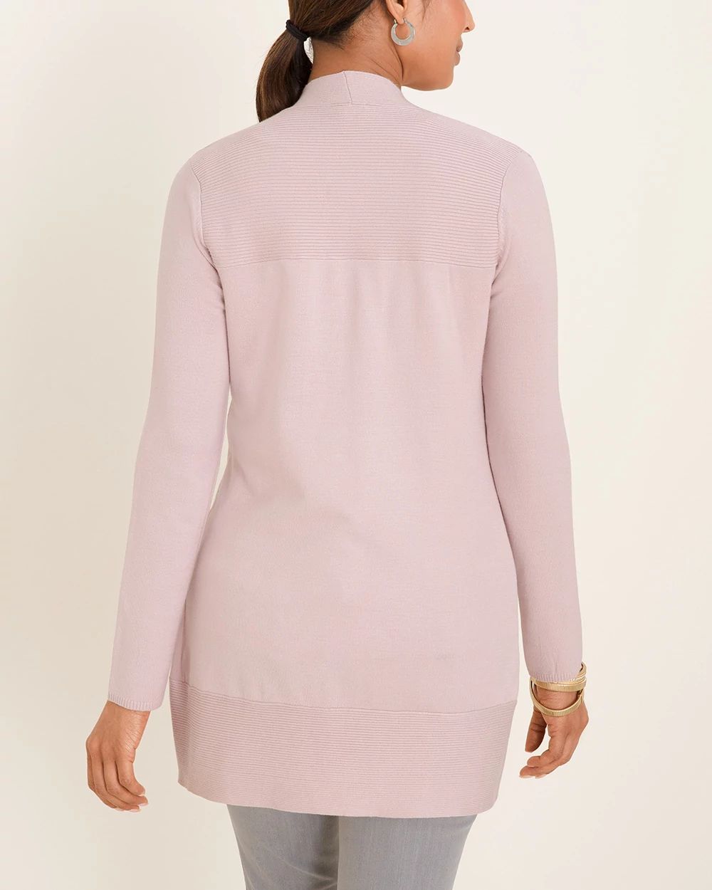 Rib-Mix Cardigan