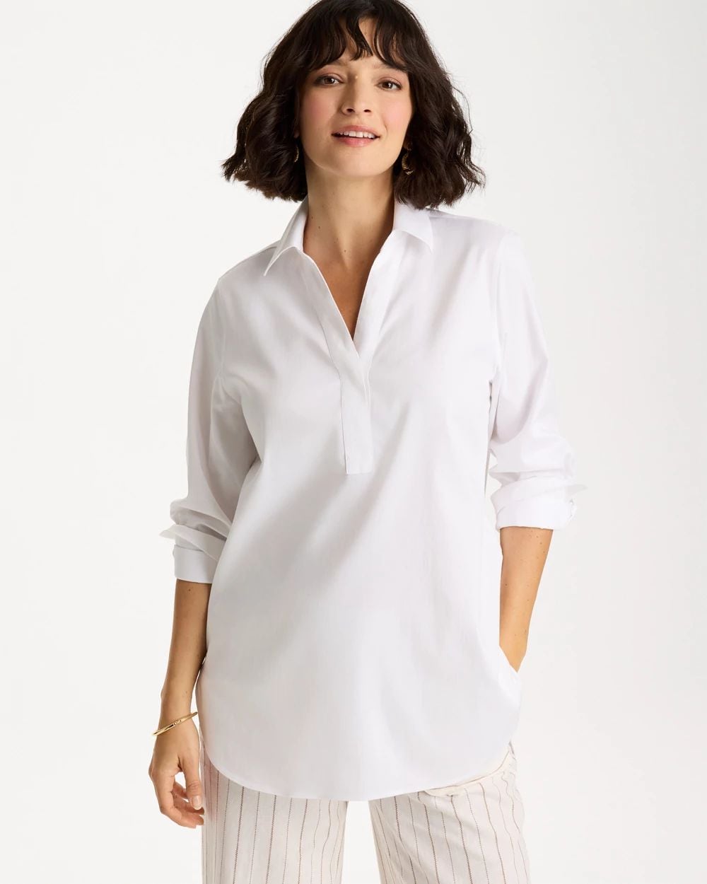 No Iron™ Stretch Long-Sleeve Tunic