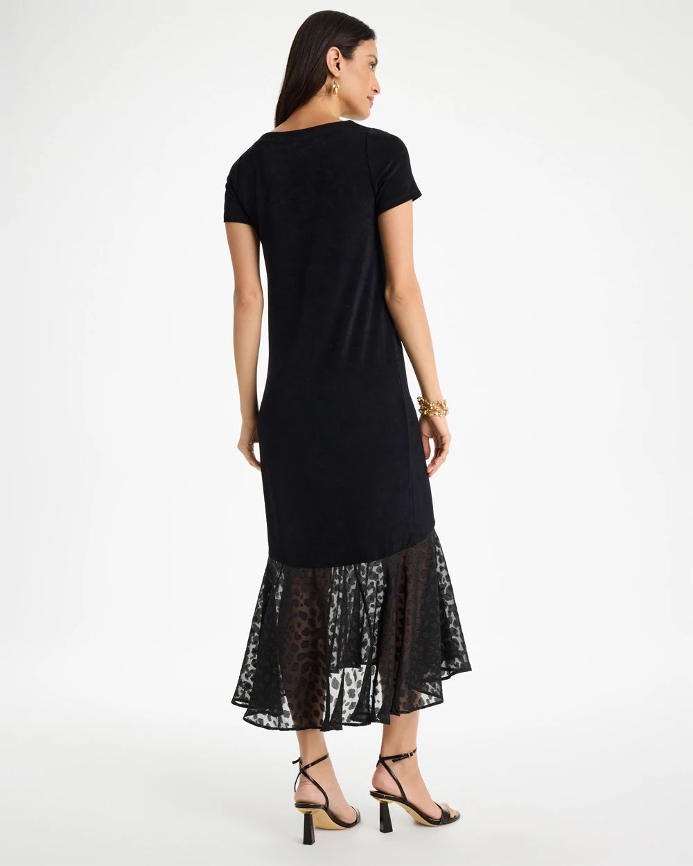 Travelers™ Burnout Chiffon Hem Dress
