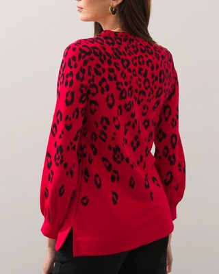Zenergy French Terry Leopard Tunic