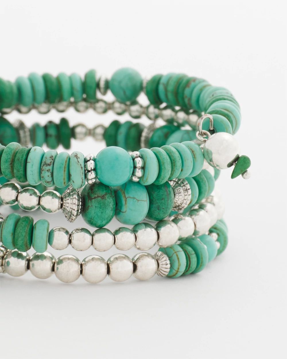 Turquoise Stone Wrap Bracelet