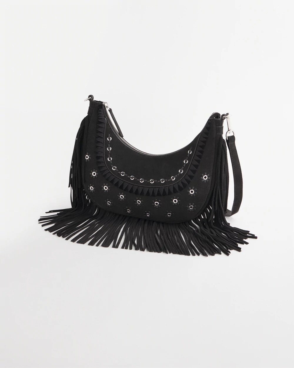 Suede Fringe Purse