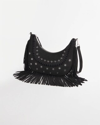 Suede Fringe Purse click to view larger image.