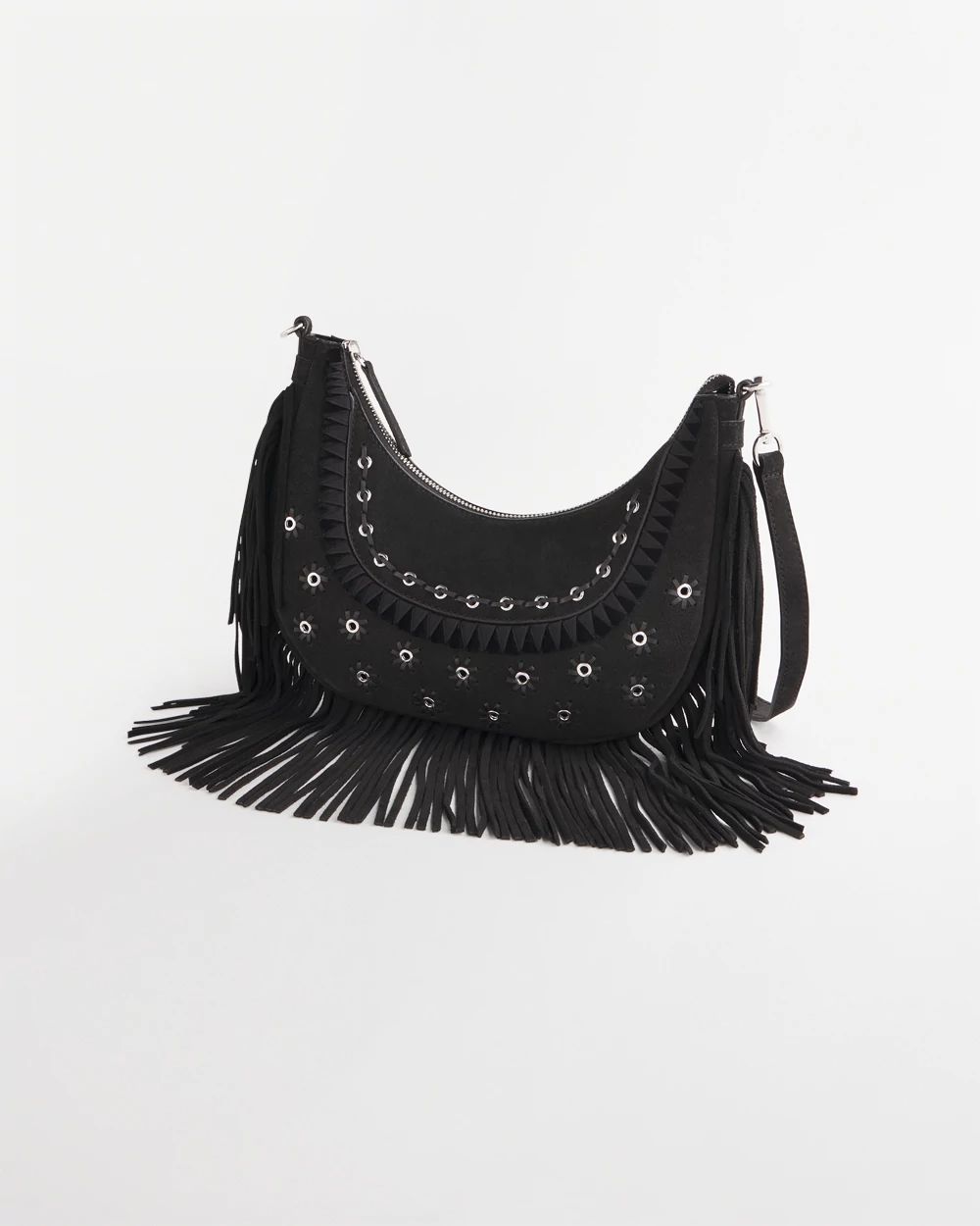 Suede Fringe Purse