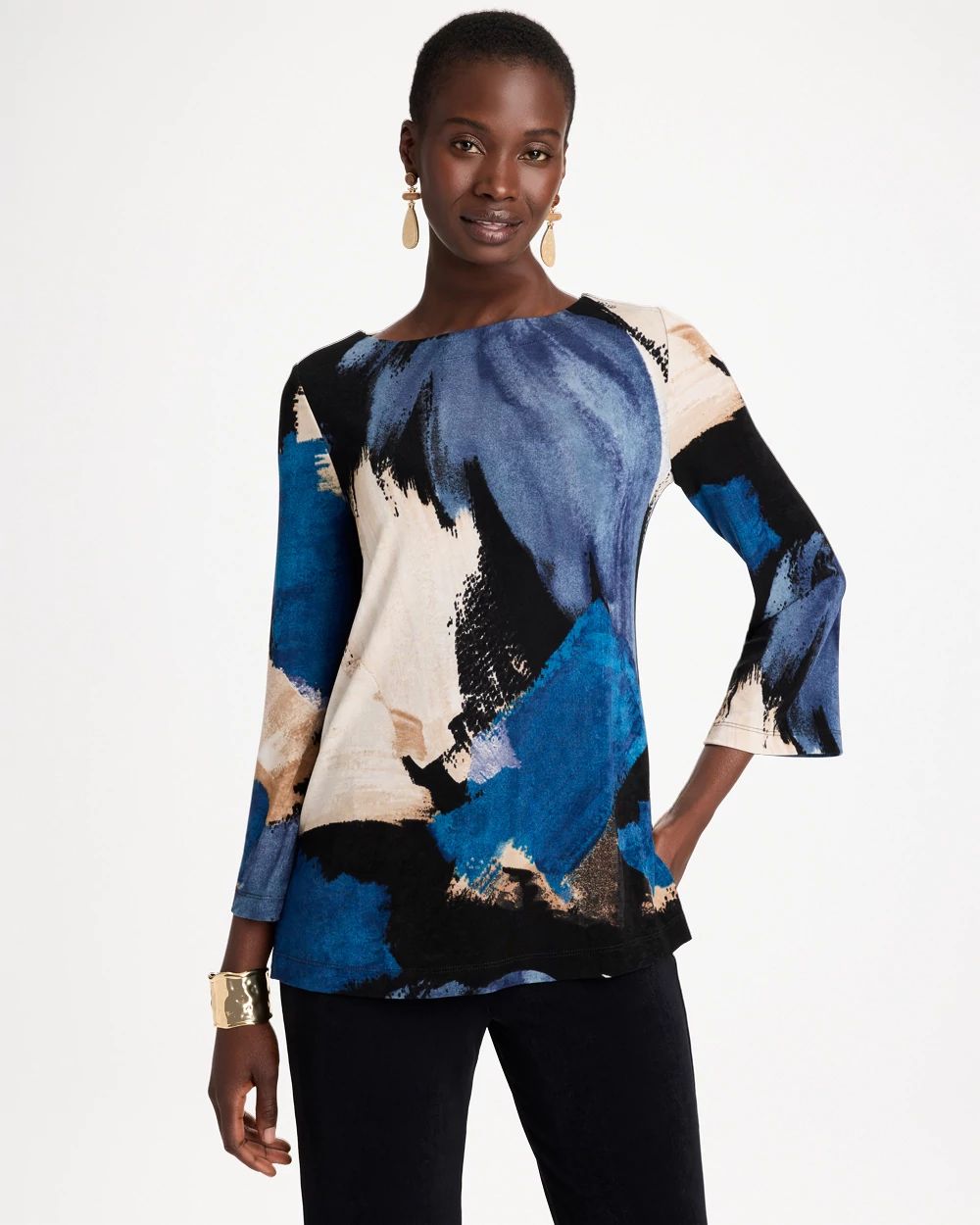 Travelers™ Brushed Colorblock Tunic