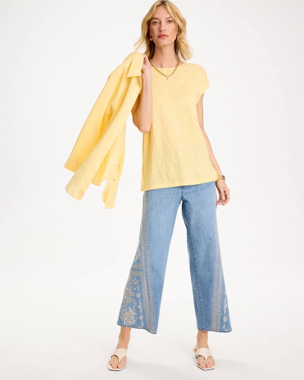 Linen Dolman Tee