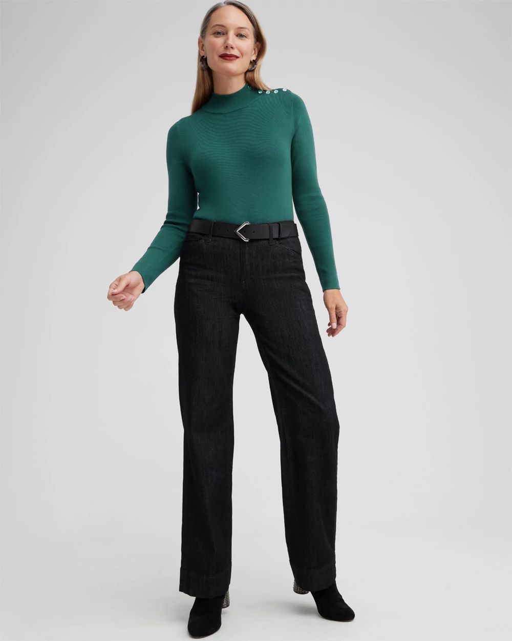 ECOVERO Mock Neck Sweater