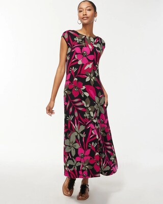 Petite Travelers V-Back Maxi Dress