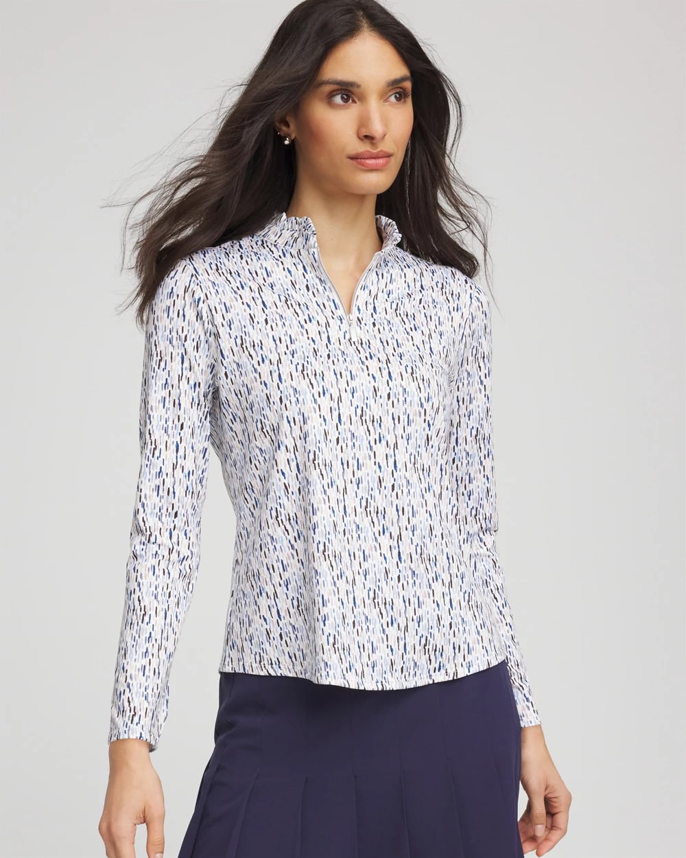 Zenergy® UPF Rice Ruffle Top, photo 1 of 5