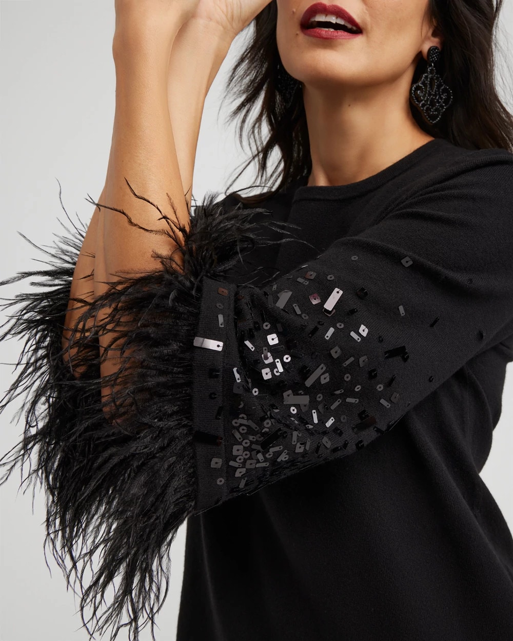 ECOVERO Embellished Pullover Sweater