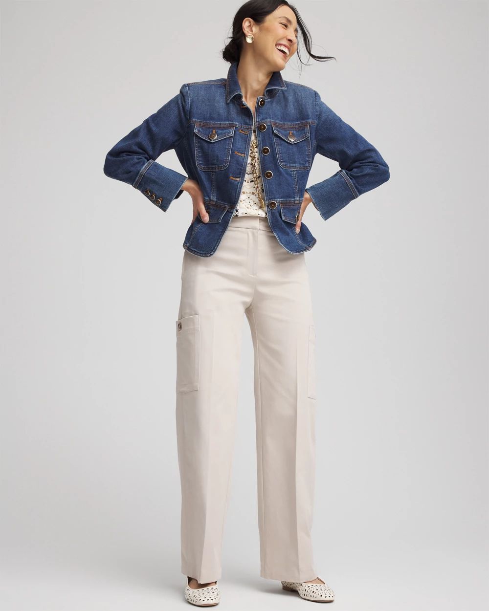 Sateen Cargo Pants