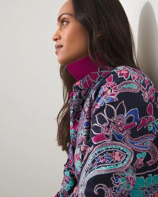 No Iron Stretch Luxe Floral Shirt