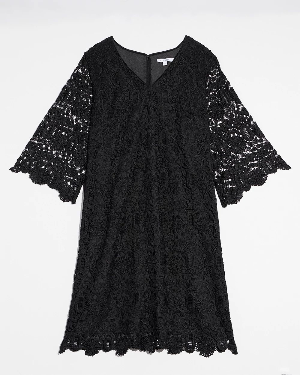 Black Lace Shift Dress