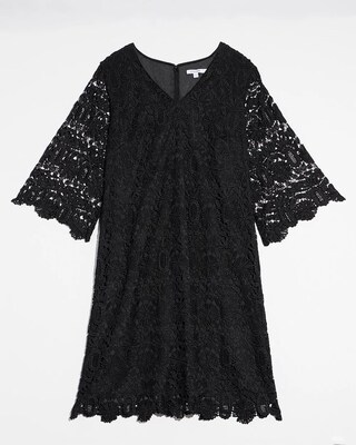 Black Lace Shift Dress