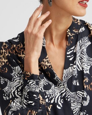 Mixed Animal Print Shirt