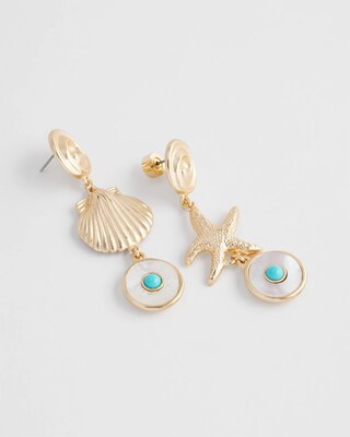 No Droop® Sea Life Mismatched Earrings click to view larger image.