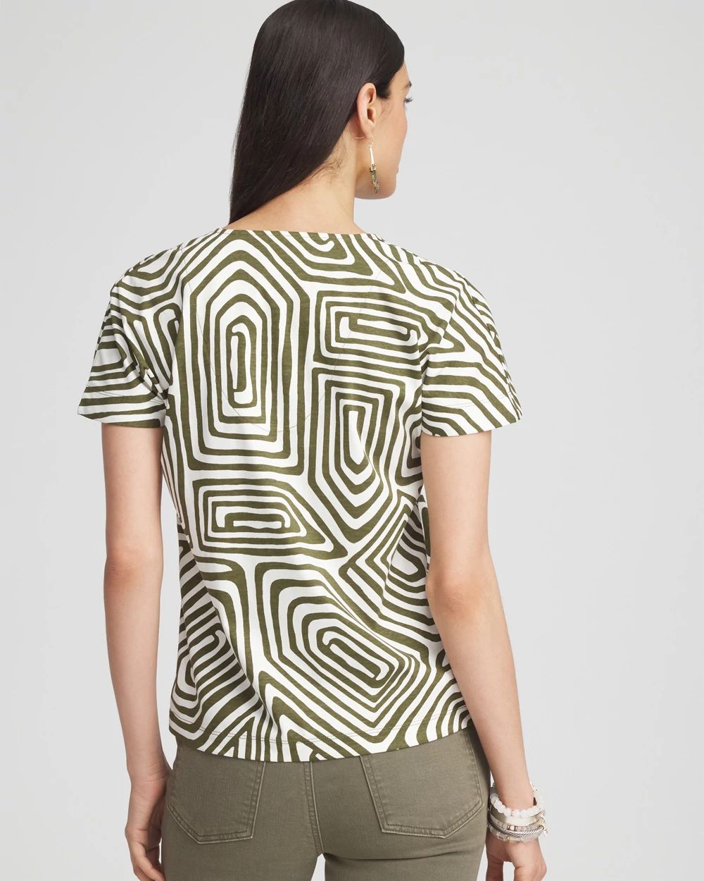 Geo Tuck Detail Tee
