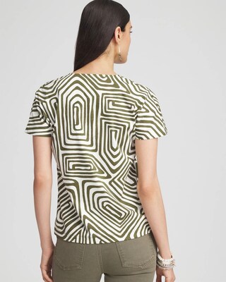 Geo Tuck Detail Tee
