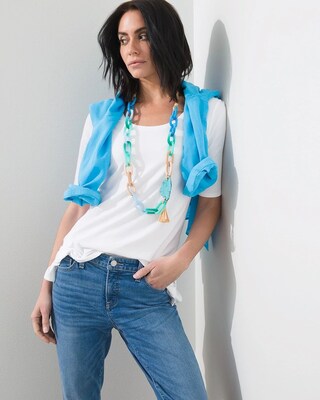 Refined Jersey Elbow Sleeve Tunic