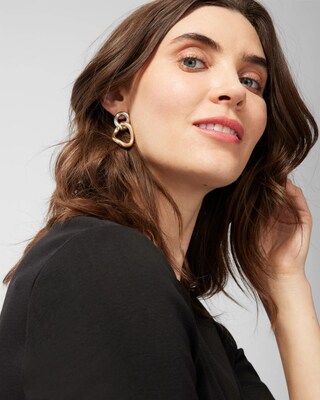 Drop Link Earrings