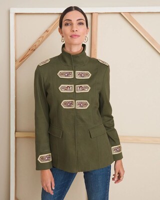 Beaded and Embellished Band Jacket