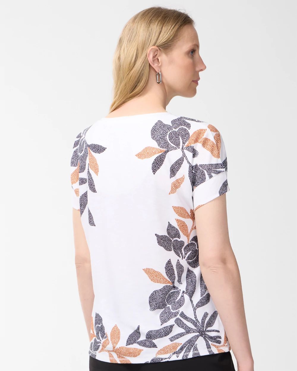 Zenergy Floral Drop Shoulder Tee