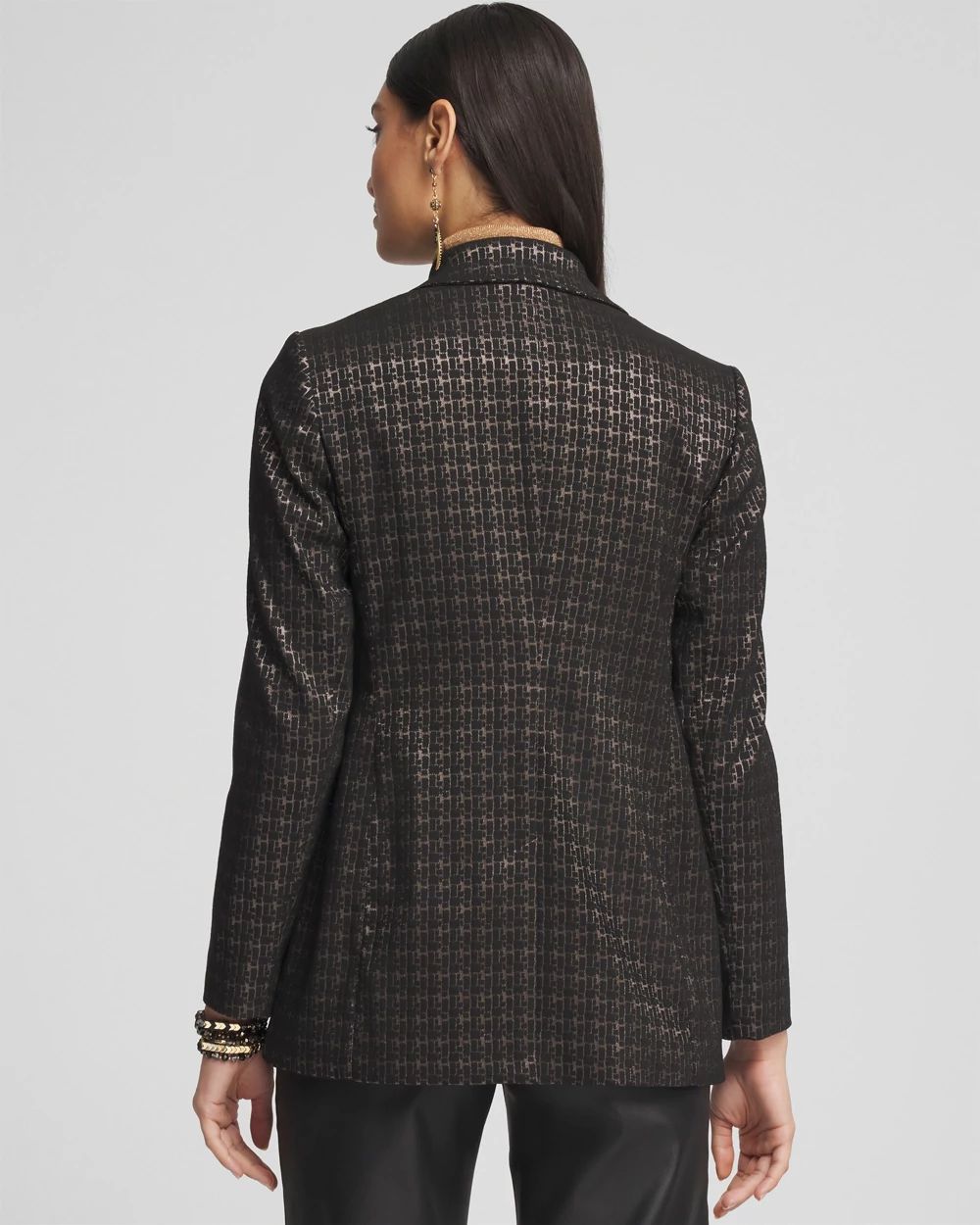 Brigitte Metallic Tiles Blazer click to view larger image.