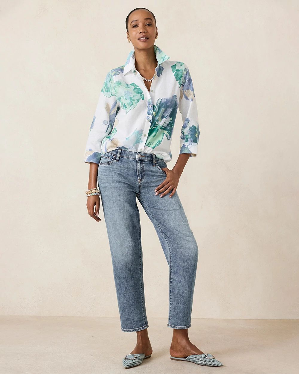 Cropped Boyfriend Jeans