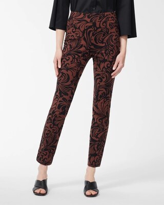 Brigitte Scroll Print Ankle Pants