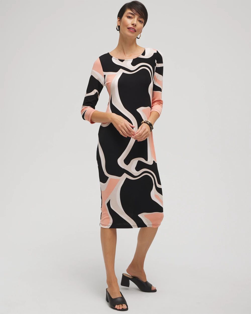 Travelers™ Abstract Print Classic Dress