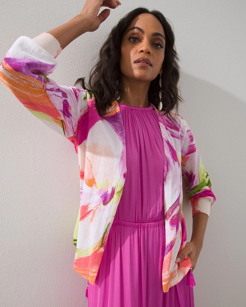 Summer Romance Floral Ottoman Cardigan