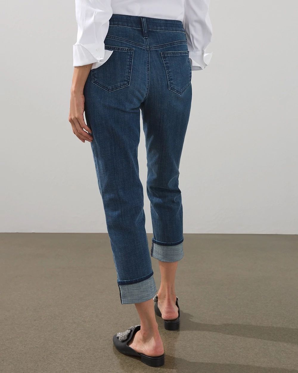 Girlfriend High Cuff Crops