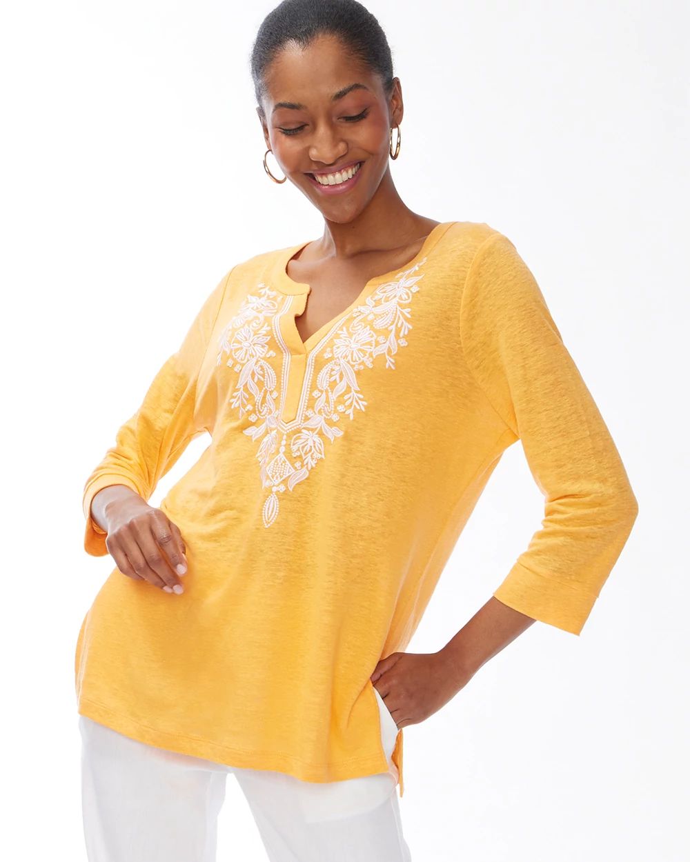 Linen Embroidered Tunic