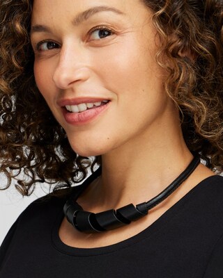 Leather Twist Necklace