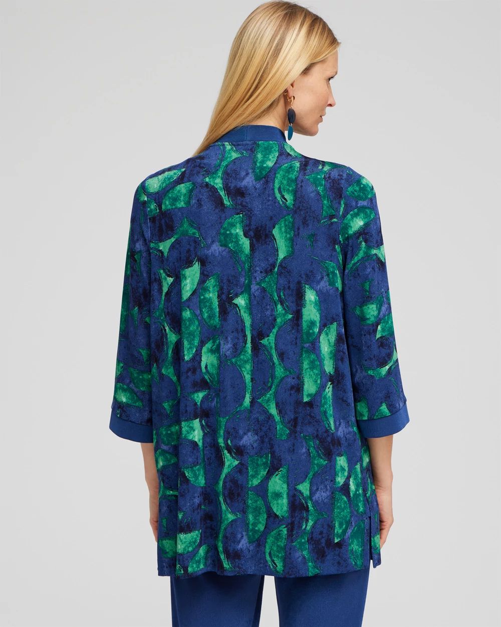 Travelers Half Moon Print Cardigan