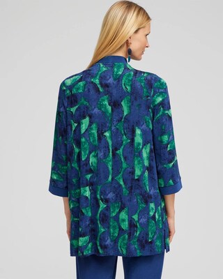 Travelers Half Moon Print Cardigan