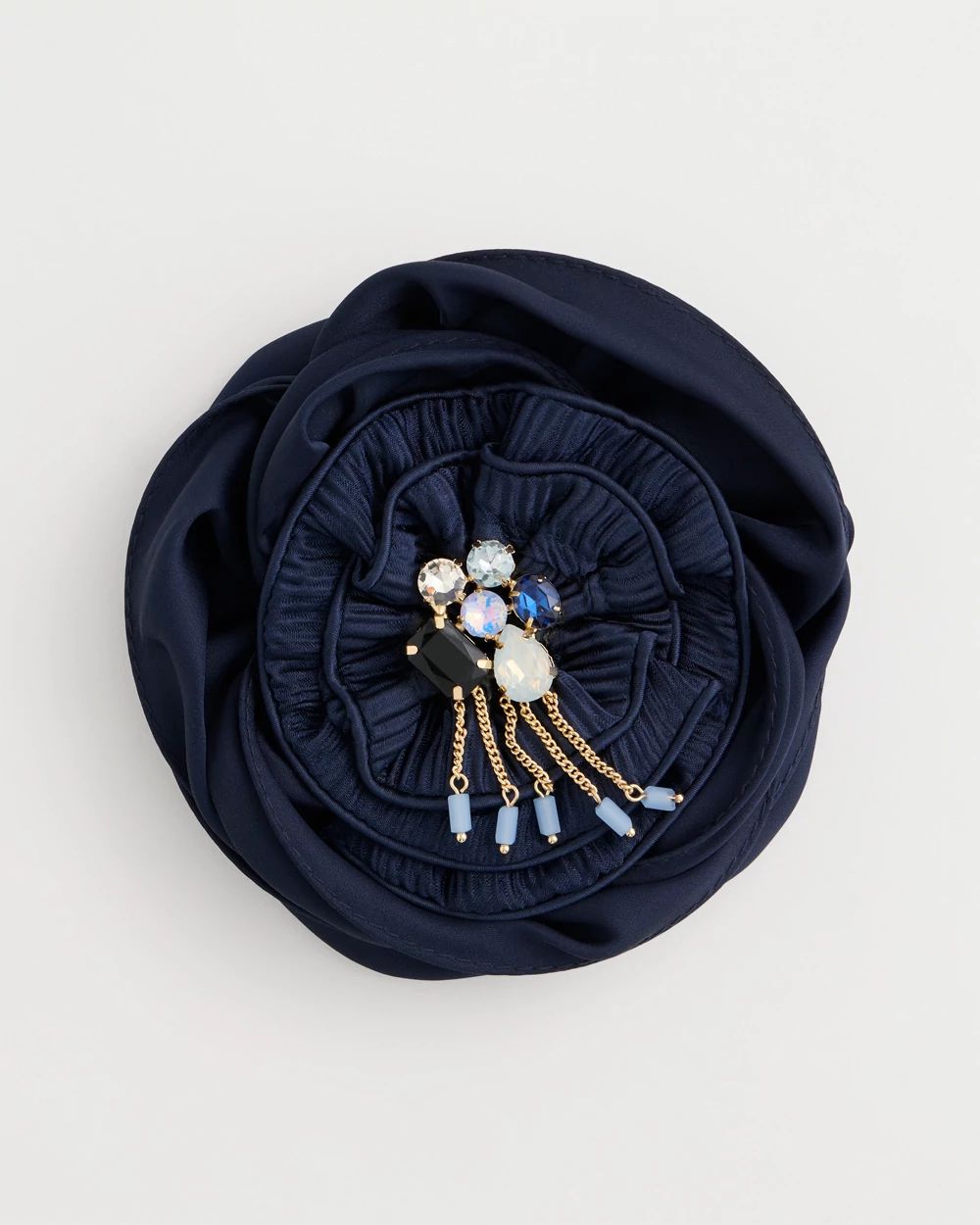 Bejeweled Flower Brooch