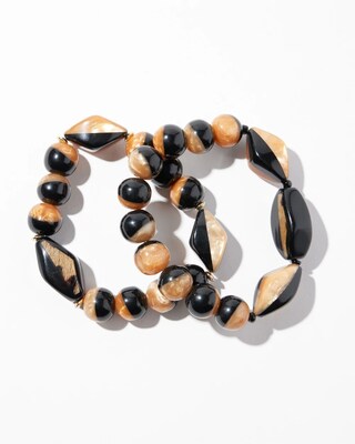 Animal Print Stretch Bracelet Set