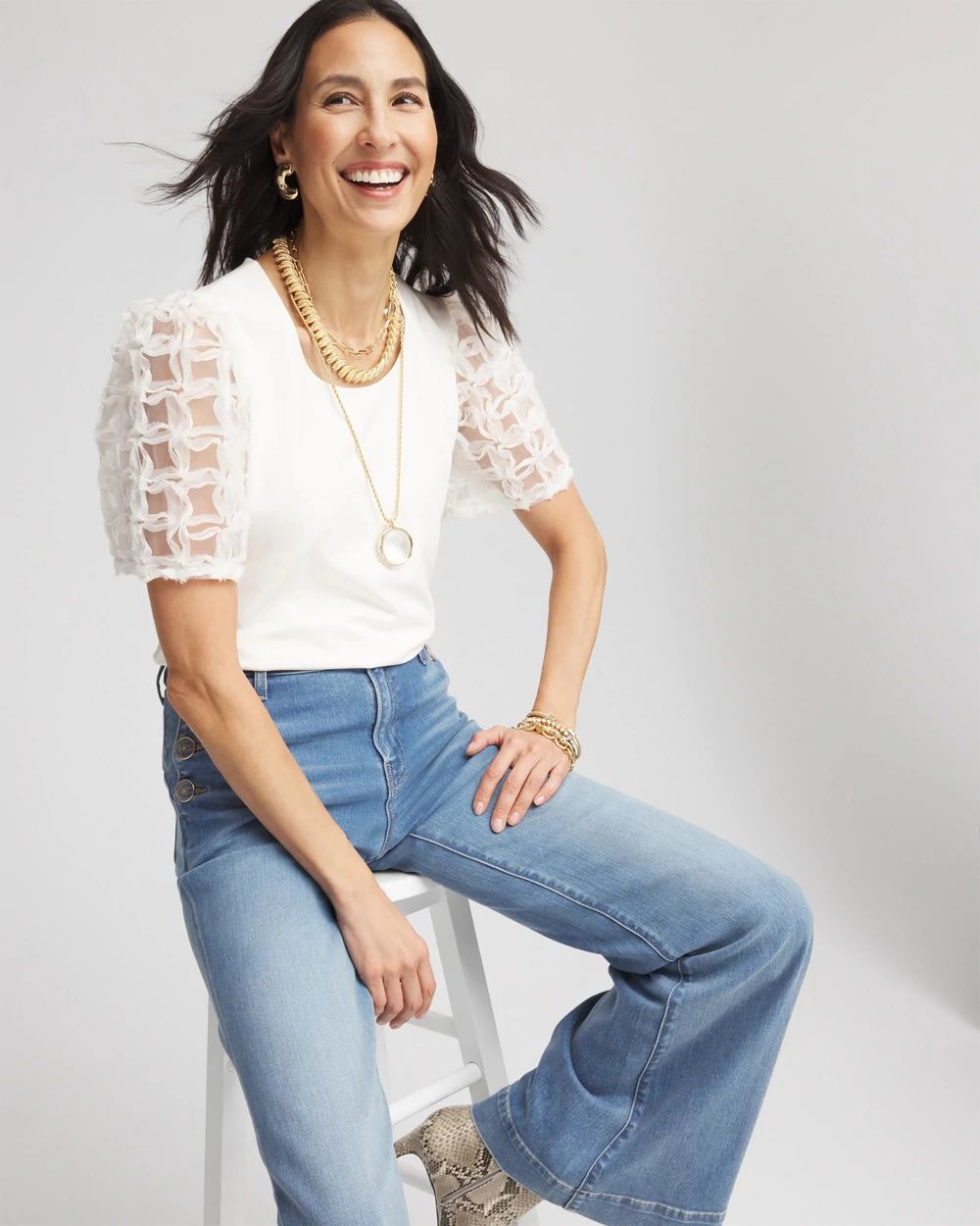 Chiffon Applique Tee