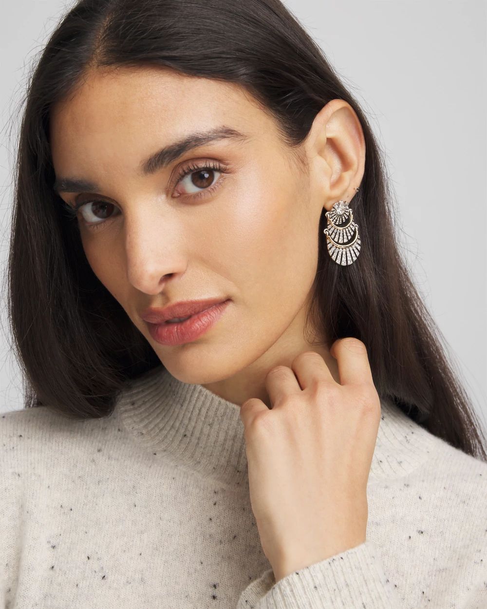 Art Deco Crystal Earrings