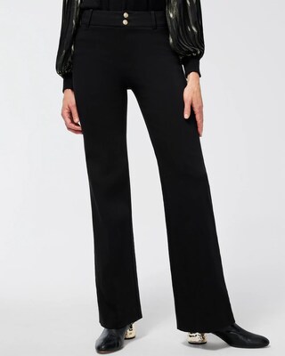 Trapunto Wide Leg Pants