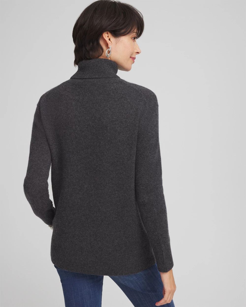 Cashmere Turtleneck Sweater Tunic