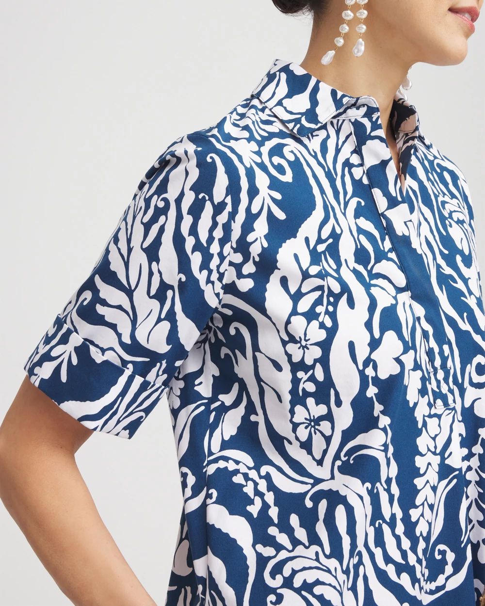 Poplin Popover Shirtdress