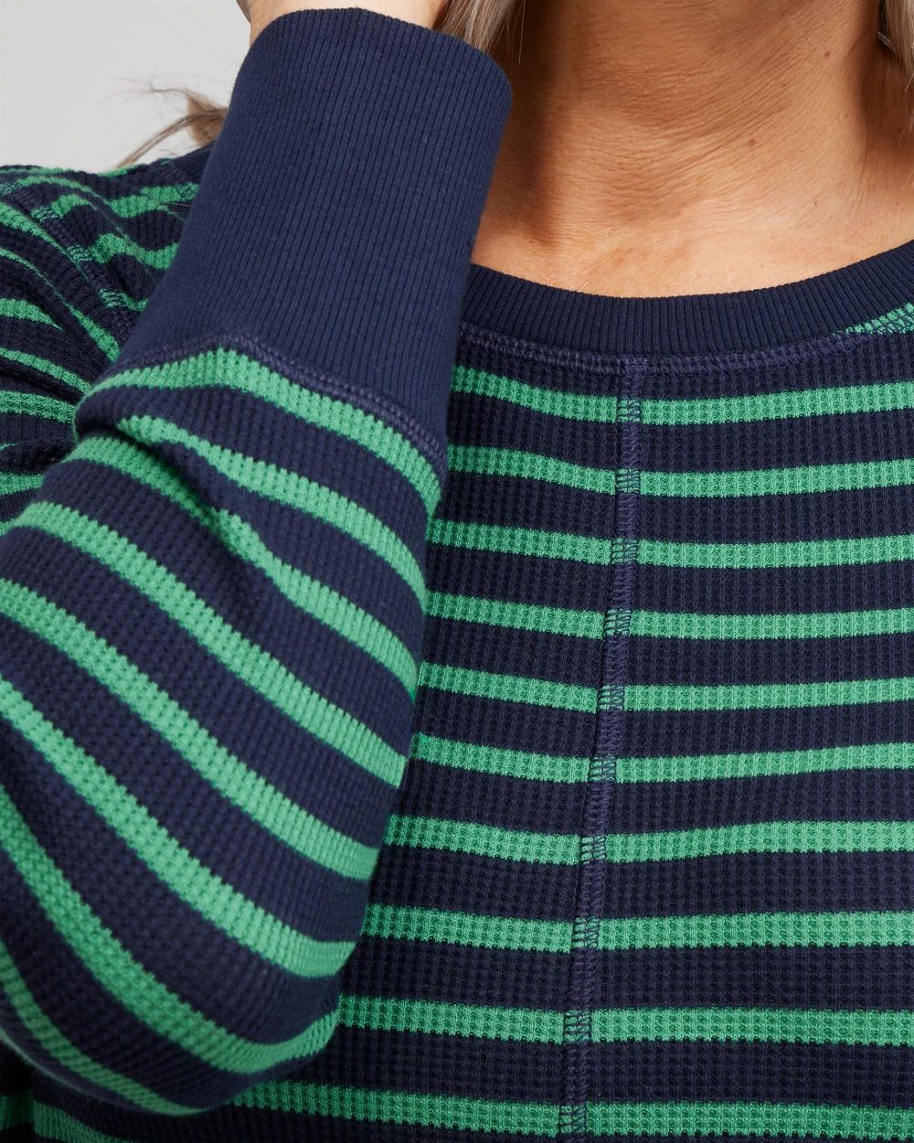 Zenergy® Waffle Knit Stripe Top